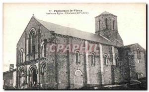 Old Postcard Parthenay Old Old abbey church