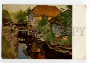 3120128 Water Mill by BERGGOLTS vintage Russian Rishar PC