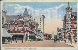 MARIPOSA STREE LOOKING EAST, 1916 FRESNO  CALIFORNA