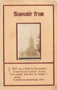 G49/ Atkin Minnesota RPPC Postcard c1910 Catholic Church 10