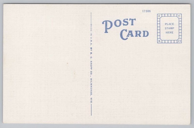 Alexandria Louisiana~Courthouse~Linen Vintage Postcard