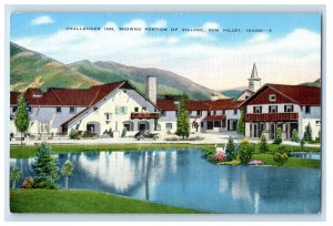 c1930s Challenger Inn Showing Portion of Village, Sun Valley Idaho ID Postcard