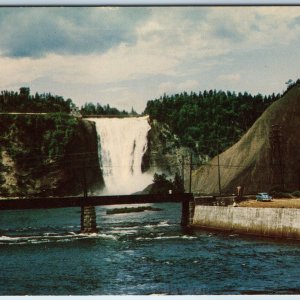 c1950s Quebec Canada Montgomery Falls Les Chutes Montmorency Woody Wagon PC A233