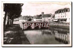 Old Postcard Lannion Le Pont Sainte Anne and the Hotel de France