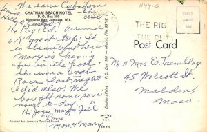 Chatham Beach Hotel Montego Bay Jamaica Postal used unknown 