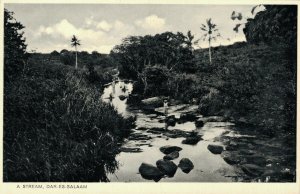 Tanzania A Stream Dar Es Salaam RPPC 06.39 