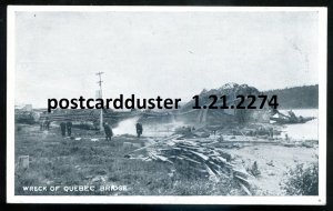 h3358 - QUEBEC CITY Postcard 1910s Bridge Wreck. Disaster