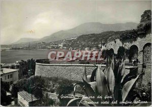 Modern Postcard Grimaldi Cosenza Mentone Vista dal confines italiano