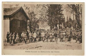 France 1917 Used Postcard Military Post Betheniville Music Orchestra Soldiers