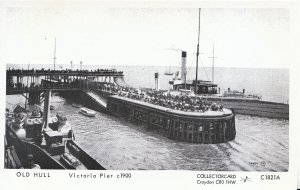 Yorkshire Postcard - Old Hull - Victoria Pier c.1900 - Pamlin Prints - Ref.U688