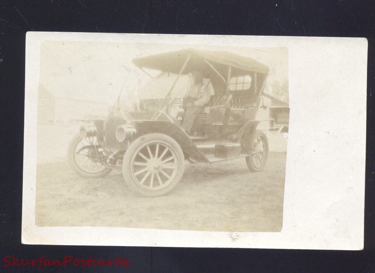 Rppc Republic Kansas Antique Auto CAR Automobile 1911 Real Photo