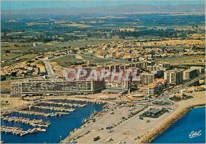 Modern Postcard The odds Vermeille Saint Cyprien (Pyrenees Orientales) Aerial...