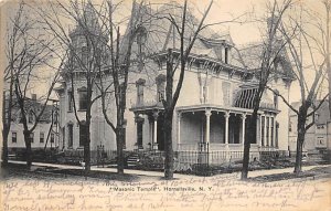 Masonic Temple Hornelisville, New York USA 1906 