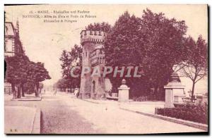 Old Postcard Mainz Rheinallee UED Fischtor Mainz