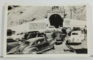 Bingham Canyon Utah Lower Portal Bingham Copperfield Tunnel Photo Postcard P3