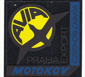 AVIA TEAM MOTOKOV MANUFACTURING LABEL CZECHOSLOVAKIA