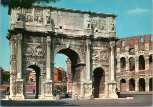 postcard Rome Italy - Constantino's Arch rppc