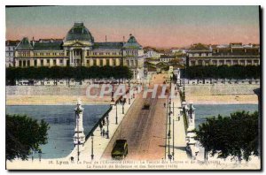Old Postcard Lyon Le Pont de l'Universite