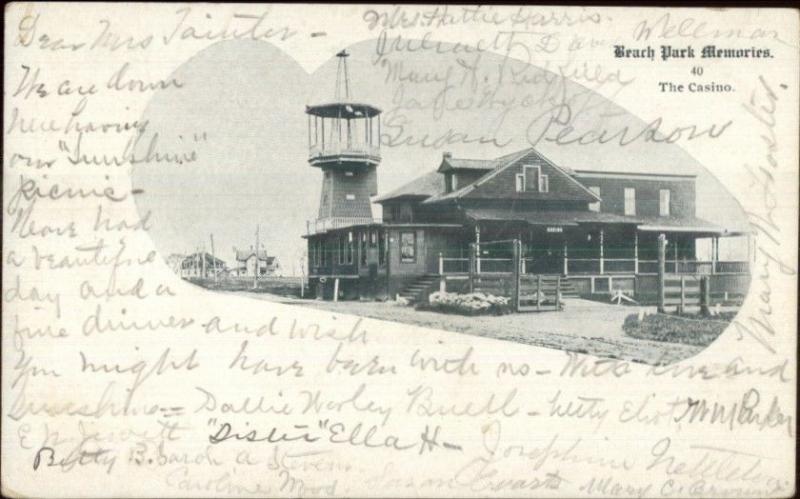 Beach Park CT Casino c1910 Postcard