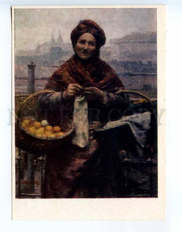 238505 POLAND Alexander Gerymsky Jew selling lemons russian