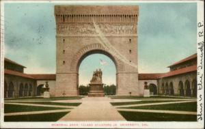 Leland Stanford Jr University CA Memorial Arch c1910 Old ...