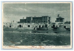 1932 Kurhaus With Nordseebad Beach Resort Juist Germany Vintage Postcard