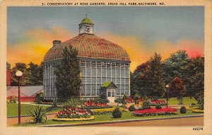 Conservatory at Rose Gardens Druid Hill Park - Baltimore, Maryland MD  