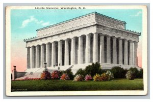 Vintage 1930's Postcard Panoramic View of the Lincoln Memorial Washington DC