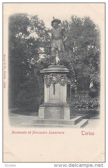 Monumento Ad Alessandro Lamarmora, Torino (Piedmont),  Italy, 1900-1910s