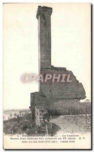 Old Postcard Lantern Rochecorbon Remains of & # 39un Chateau fort built in Ce...