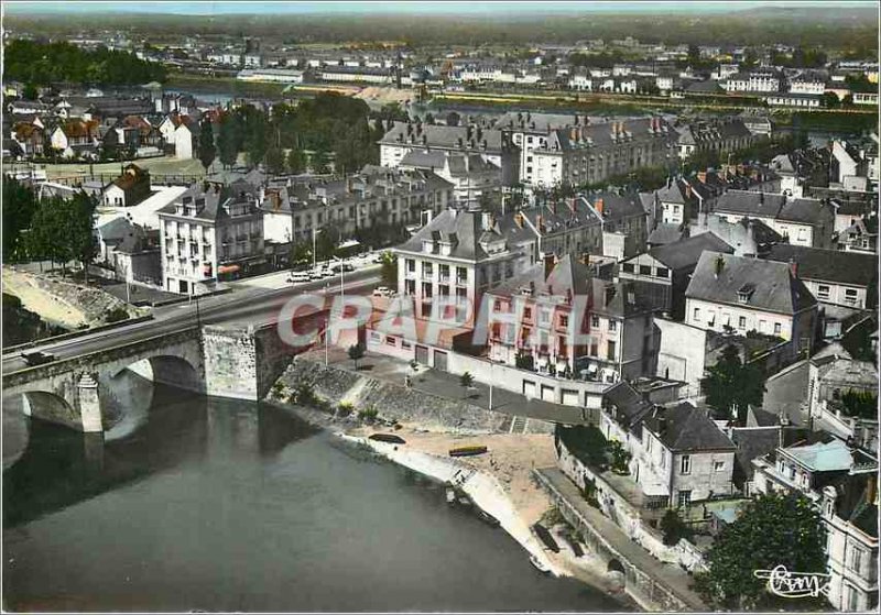 Postcard Modern Saumur (M and L) view Generale Aerienne