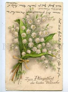 240662 May-lily BOUQUET Vintage POSTMARK Eigene Vorsicht PC