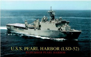 U.S.S. Pearl Harbor, LSD-52, Pearl Harbor, Hawaii, December 7,  Postcard