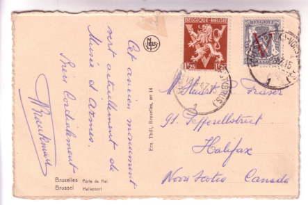 Hallepoort, Trolley, Brussels, Belgium, Used 1947