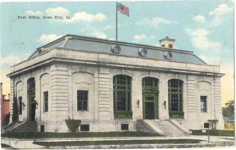 D/B Post Office Iowa City IA 1920