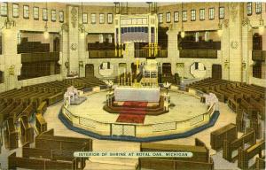 Interior of the Shrine at Royal Oak - Michigan - Linen