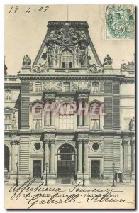 Old Postcard Paris Louvre Pavilion Colbert