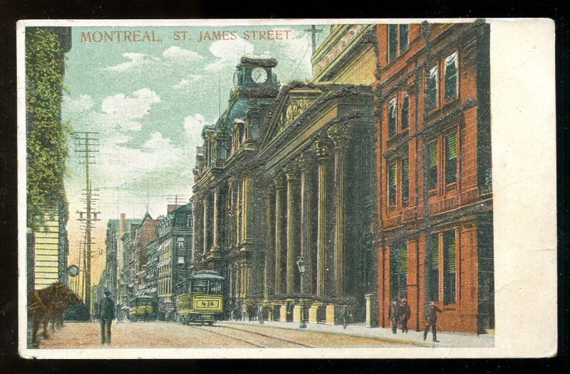 dc128 - MONTREAL Quebec c1907-10 St James Street