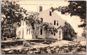 Haverhill Massachusetts MA, Whittier Birthplace, Old House, Vintage Postcard