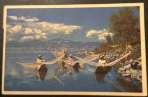 Postcard Used Lake Patzcuraro Mexico LB