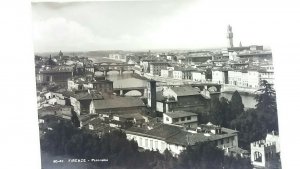 Vintage Postcard Firenze Florence Panoramic View Real Photo