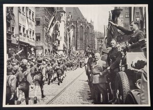 GERMAN THIRD 3rd REICH ORIGINAL DEUTSCHLAND ERWACHT LARGE FORMAT PHOTO CARD