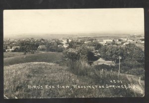 RPPC WESSINGTON SPRINGS SOUTH DAKOTA SD BIRDSEYE VIEW REAL PHOOTO POSTCARD