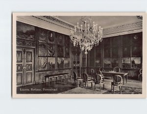 Postcard Portraitsaal Rathaus Lucerne Switzerland