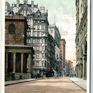 c1900s Boston, MA Tremont Street South Parker House Temple PC Detroit Publ. A274