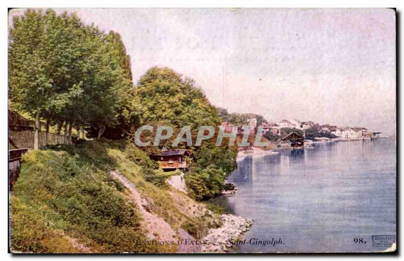 Evian les Bains - Saint Gingolphe - Old Postcard