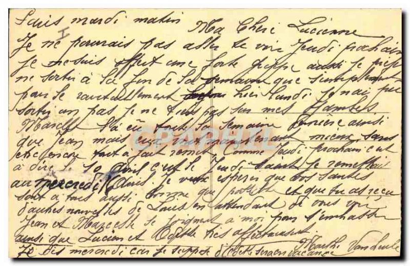 Old Postcard Lille Belfry Night Effect