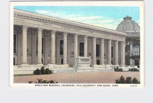 ANTIQUE POSTCARD CONNECTICUT NEW HAVEN YALE WORLD WAR MEMORIAL COLONNADE