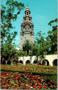 Tower of California Building at Balboa Park San Diego Postcard