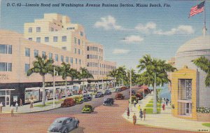 Florida Miami Beach Lincoln Road and Washington Avenue Business District Wool...